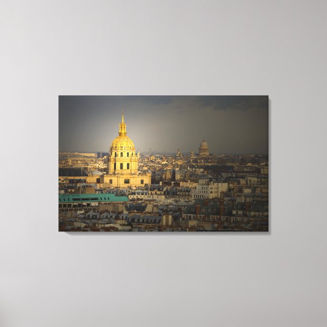Frankreich, Paris Les Invalides aus der Leinwanddruck (Vorderseite)