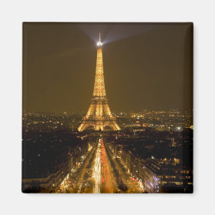 Frankreich, Paris Nachtblick auf den Eiffelturm Magnet