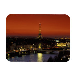 Frankreich, Paris Sonnenuntergang Blick auf Eiffel Magnet