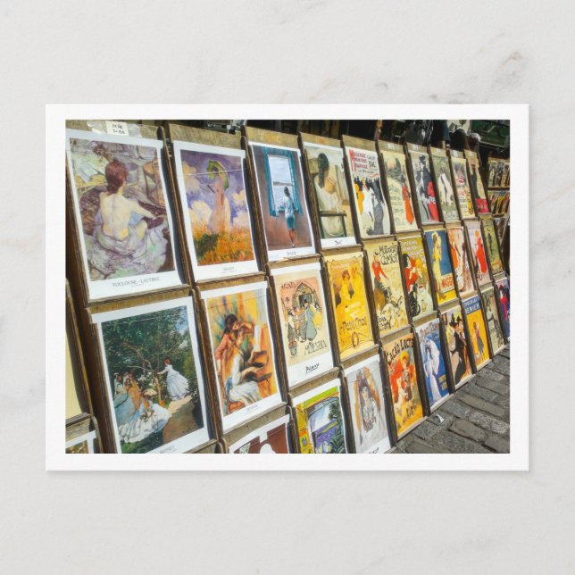 Frankreich Paris Stadt Montmartre Kunst, Dichtung  Postkarte (Vorderseite)