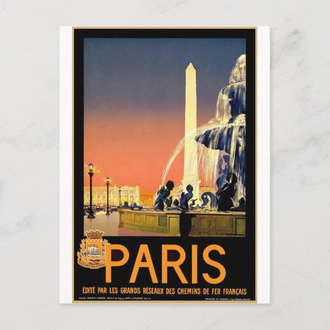 Frankreich Paris Vintage Travel Postcard Postkarte (Vorderseite)