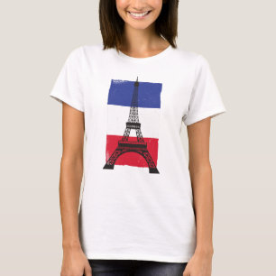 Frankreich - Pariser Flagge T-Shirt