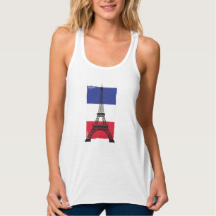 Frankreich - Pariser Flagge Tank Top