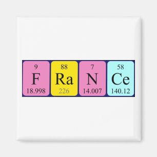 Frankreich - Periodenmagnet Magnet