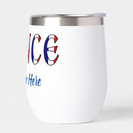 Frankreich: Personalisierte französische Flaggenfa