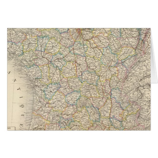 Frankreich, physisch, politisch (Vorderseite (Horizontal))