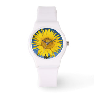 Frankreich, Provence, Valensole. Sonnenblumen steh Armbanduhr