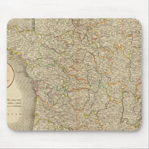 Frankreich Provinzgrenzen Mousepad