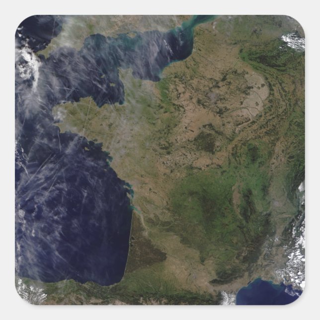 Frankreich Quadratischer Aufkleber (Vorderseite)