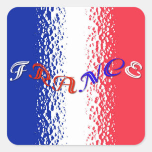 Frankreich Quadratischer Aufkleber