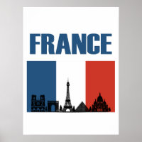 Frankreich Reisen - Paris City Skyline Französisch