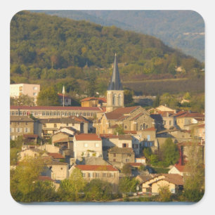 Frankreich, Rhone, Stadt nahe Vienne Quadratischer Aufkleber
