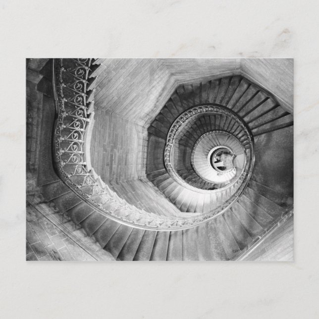 FRANKREICH, Rhonetal, LYON: Traboule-Treppe Postkarte (Vorderseite)
