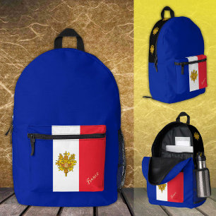 Frankreich, Rucksack, französische Flagge, patriot Bedruckter Rucksack