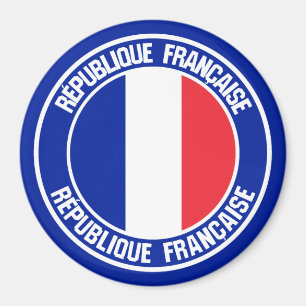 Frankreich Runde Emblem Magnet