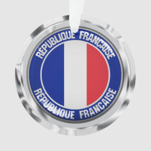 Frankreich Runde Emblem Ornament