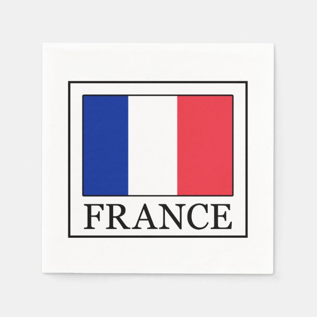 Frankreich Serviette (Vorderseite)