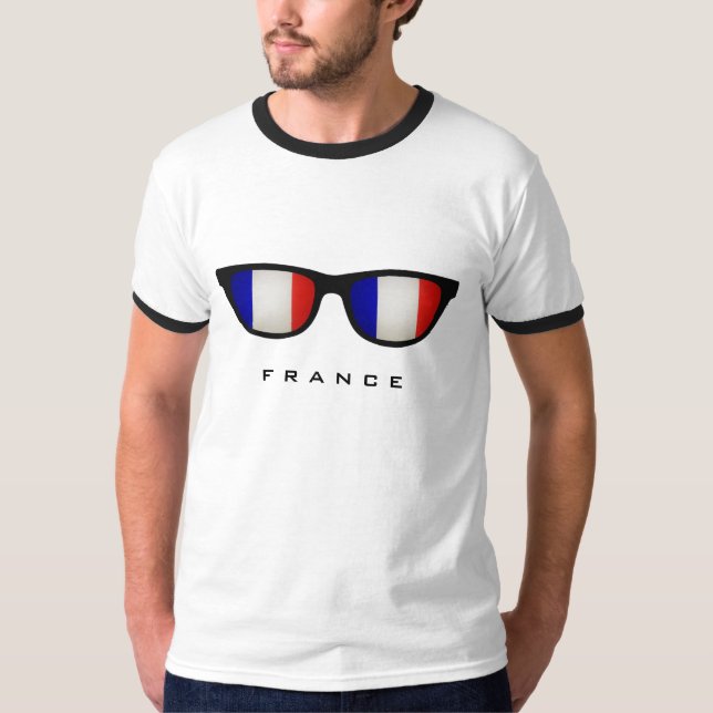 Frankreich Shades Custom Shirts & Jackets (Vorderseite)