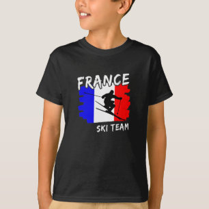 Frankreich Ski T-Shirt
