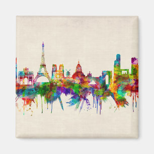 Frankreich - Skyline Magnet