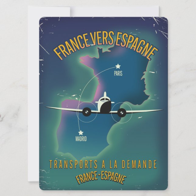 Frankreich - Spanien - Ferienplakat (Vorderseite)