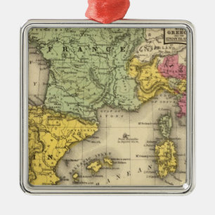Frankreich, Spanien, Portugal, Italien Silbernes Ornament