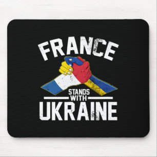 Frankreich steht hinter der Ukraine Ukrainische fr Mousepad