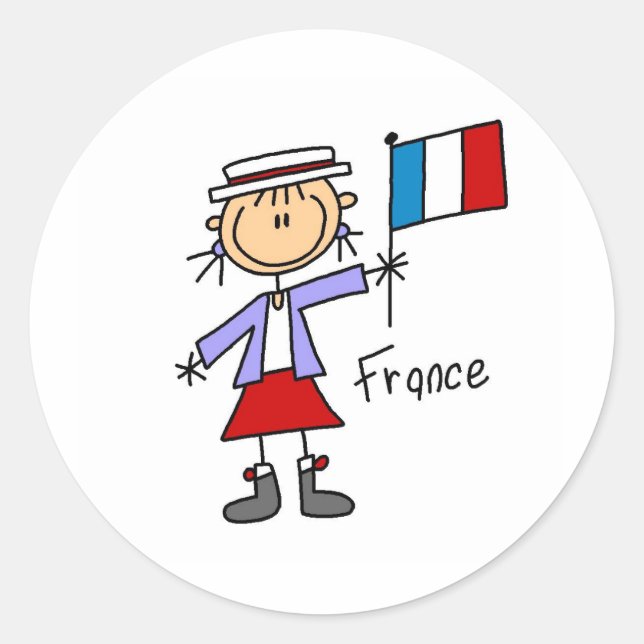 Frankreich Sticker (Vorderseite)