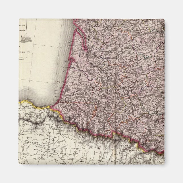 Frankreich Südwest Magnet (Vorne)