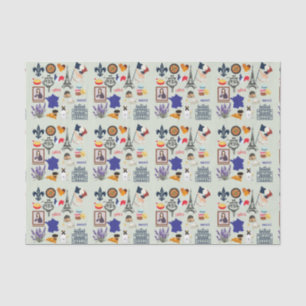 Frankreich Symbole Seidenpapier