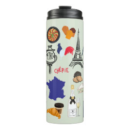 Frankreich Symbole Thermosbecher