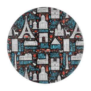 Frankreich Symbolmuster Schneidebrett