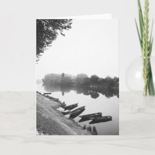 FRANKREICH, Touraine, The Loire: CHINON-Boote entl Karte
