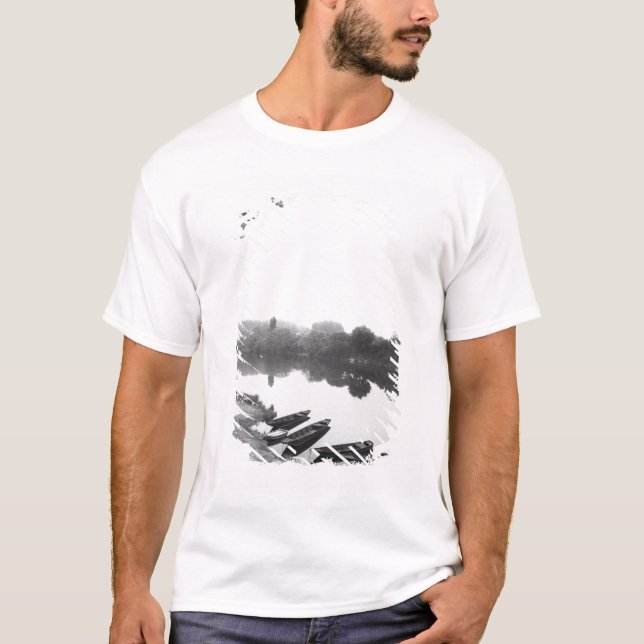 FRANKREICH, Touraine, The Loire: CHINON-Boote entl T-Shirt (Vorderseite)