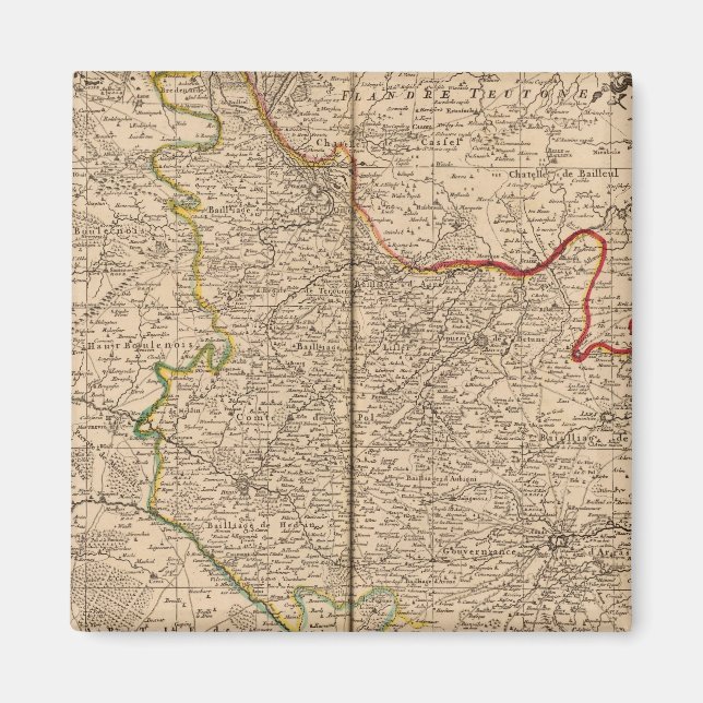 Frankreich und Belgien Magnet (Vorne)