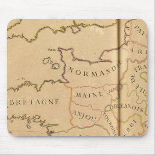 Frankreich und Departements Mousepad