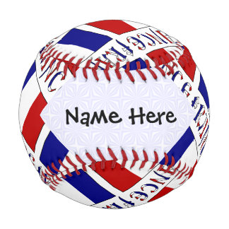 Frankreich und die französische Flagge Personalisi Baseball