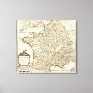 Frankreich und die Schweiz Leinwanddruck