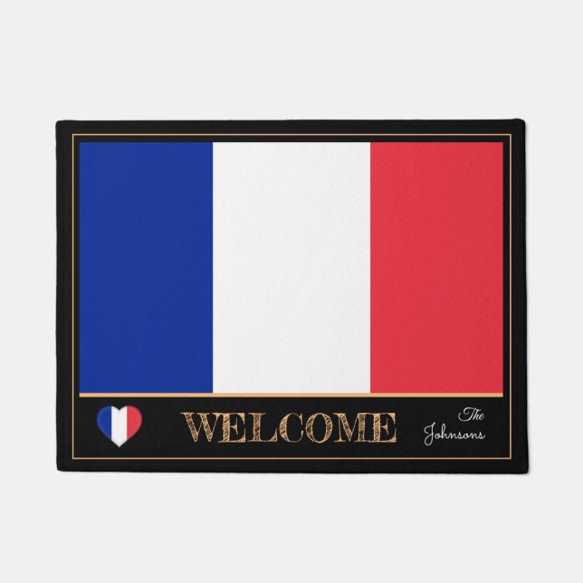 Frankreich und Französisch Flaggenstaat matte / Sp (Vorderseite)