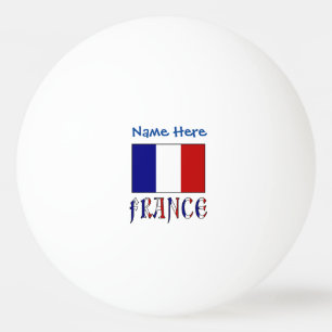 Frankreich und französische Flagge Blau Personalis Tischtennisball
