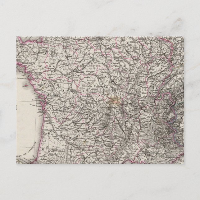 Frankreich und Schweiz Postkarte (Vorderseite)