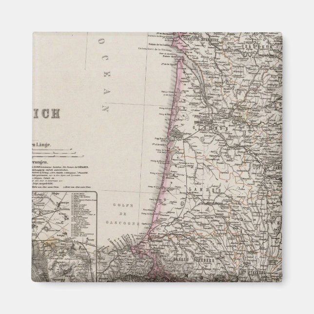Frankreich, vier Blätter, Blatt 3 Magnet (Vorne)