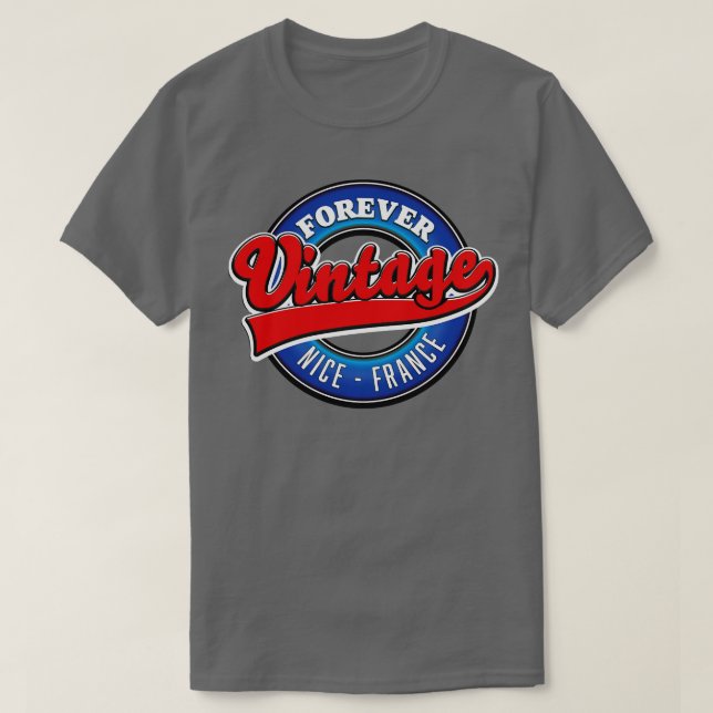 Frankreich Vintag T-Shirt (Design vorne)