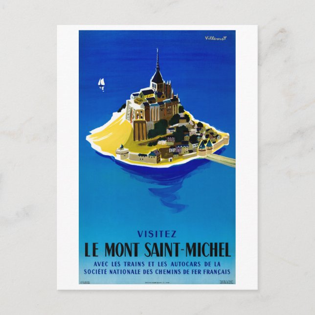 Frankreich Vintage Poster wiederhergestellt Postkarte (Vorderseite)