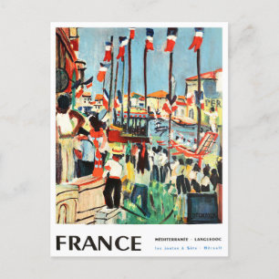 Frankreich Vintage-Reise Postkarte