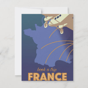 Frankreich Vintage-Reiseposter