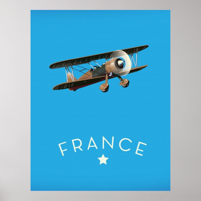 Frankreich Vintages Flugplakat Poster (Vorne)