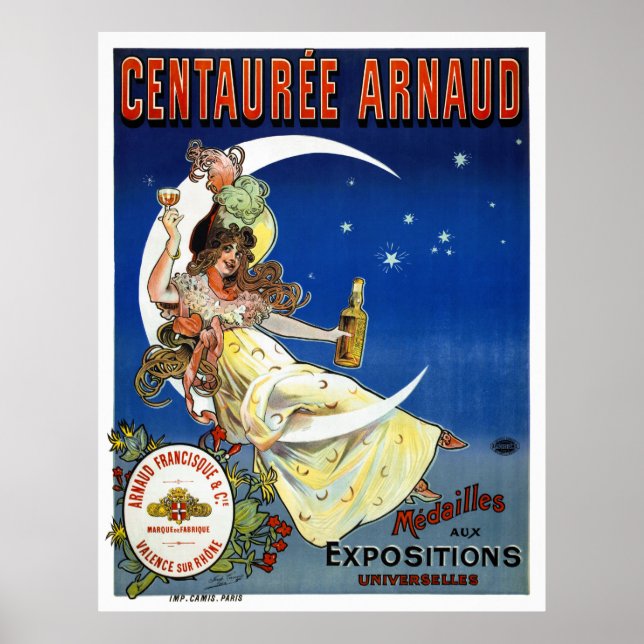 Frankreich Vintages Werbeplakat wiederhergestellt Poster (Vorne)