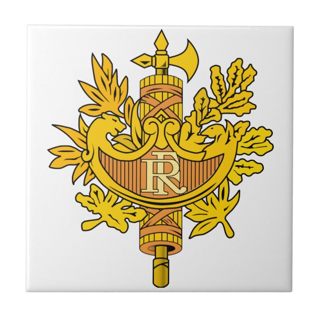 Frankreich-Wappen Fliese (Vorderseite)