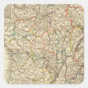 Frankreich zu der Zeit 1789 Quadratischer Aufkleber
